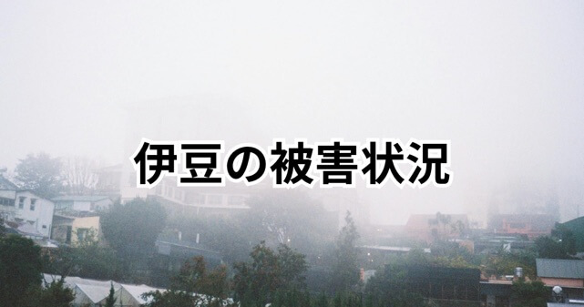 【最新】伊豆の被害状況は？台風6号接近で線状降水帯発生